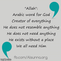 Islamic Quotes: Meaning of "Allah"