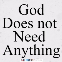 God Doesn't Need Anything