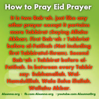 How to Pray Eid Prayer