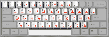 Click on Letters to Type Arabic