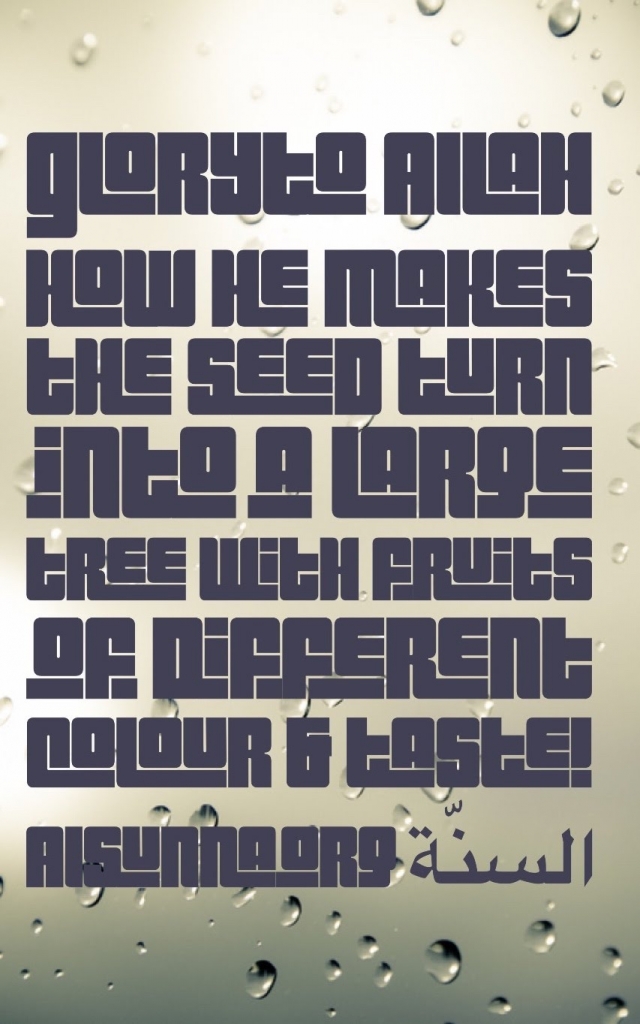 Ponder the Creation - Can you read this? Share!
