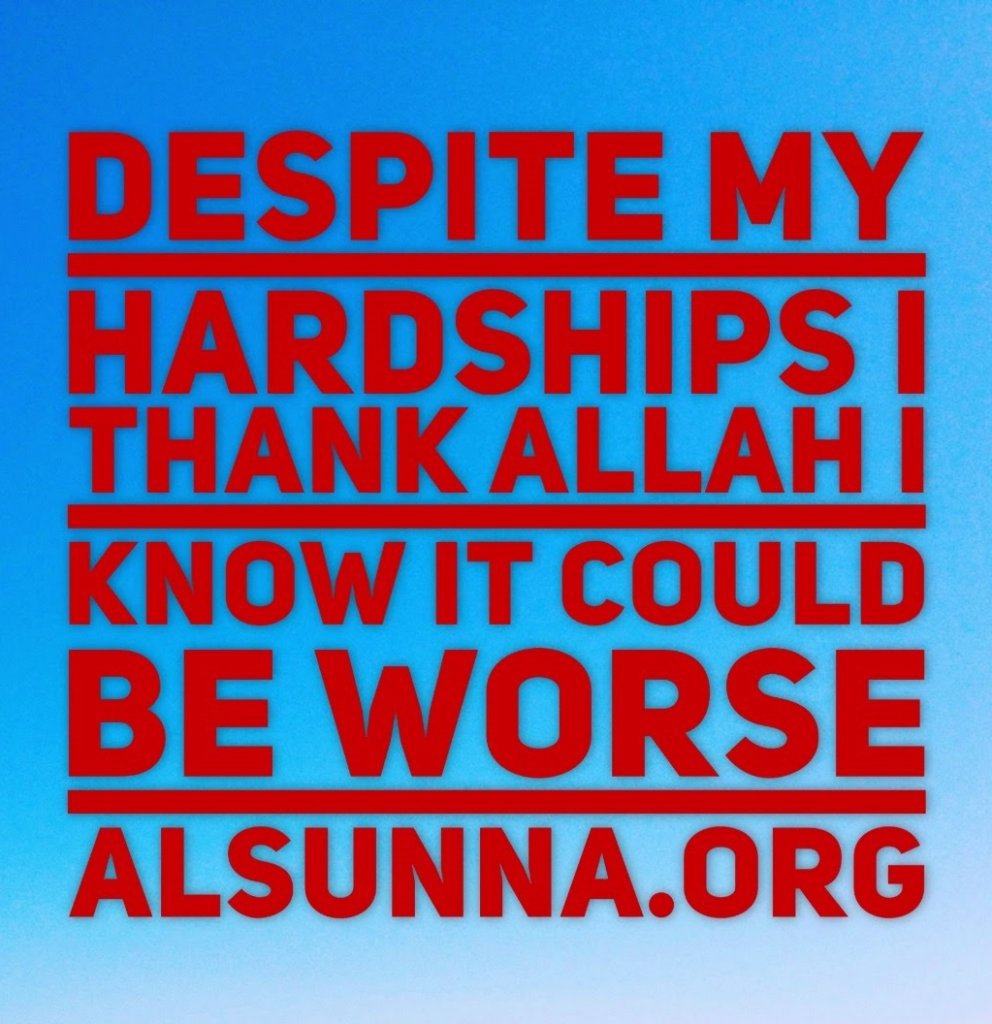 Thank Allah