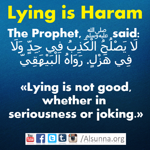 Lying is Haram