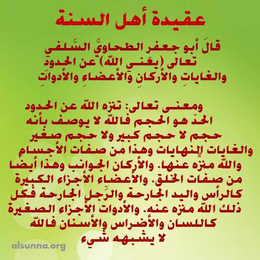 شرح من العقيدة الطحاوية السلفية