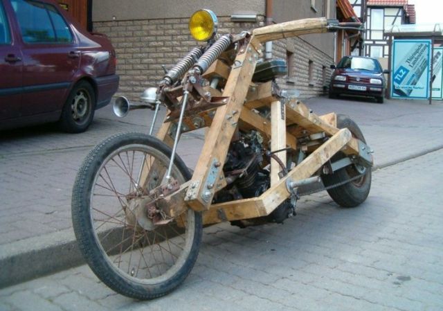Wooden Motorcycle