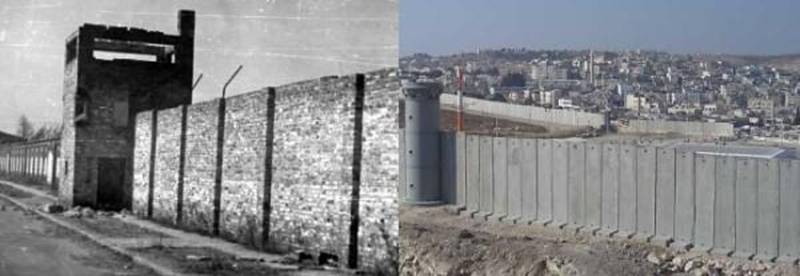 Palestinian Wall vs Berlin Wall