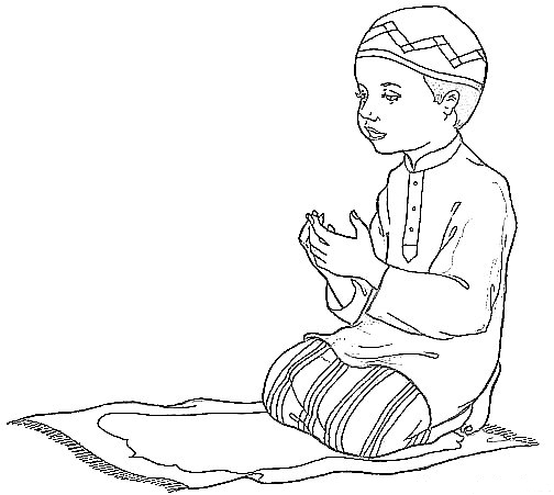 praying boy
