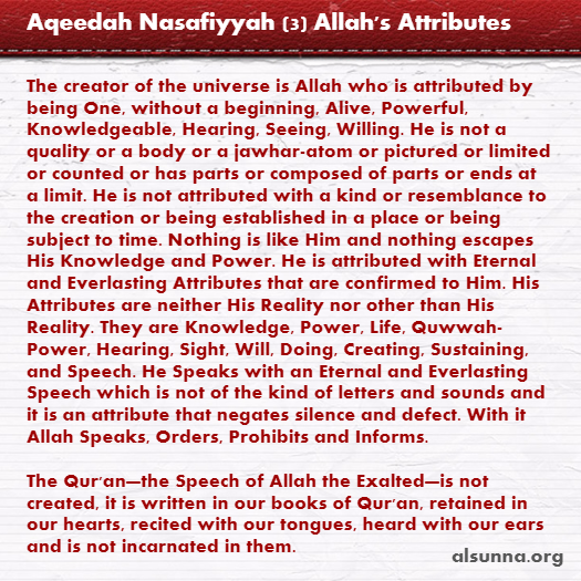 Nasafiyyah Creed (2)