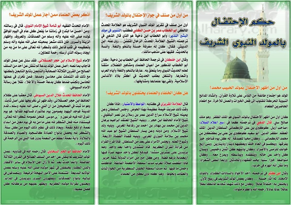 Celebrating Mawlid -حكم الاحتفال بالمولد وأقوال العلماء