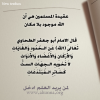 الطحاوي: الله لا تحويه الجهات