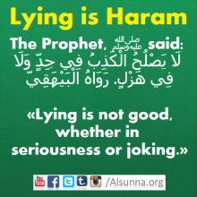 Lying is Haram
