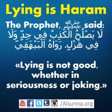 Lying is Haram