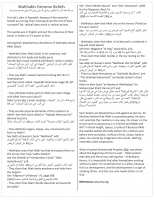 wahhabis extreme beliefs