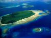 Aerial View of Reef Formations, South Pacific